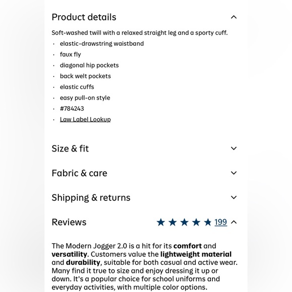 Old Navy Brown Modern Jogger Pants size LARGE MEN’S - Picture 7 of 7